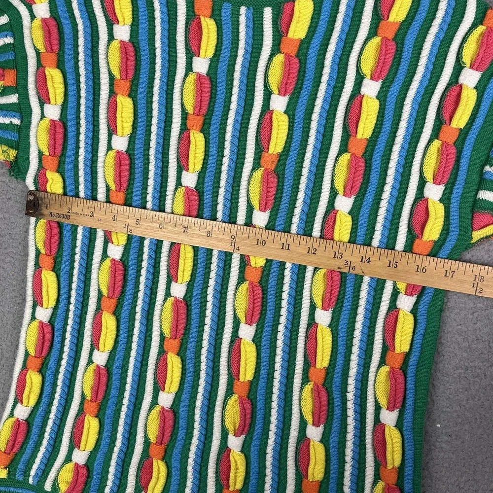 Vintage Sweater Clothes Textured Sweater Women Small/Medium USA Made Coogi Style - Picture 8 of 10